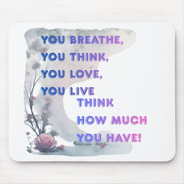 Mouse pad with an inscription (Front)