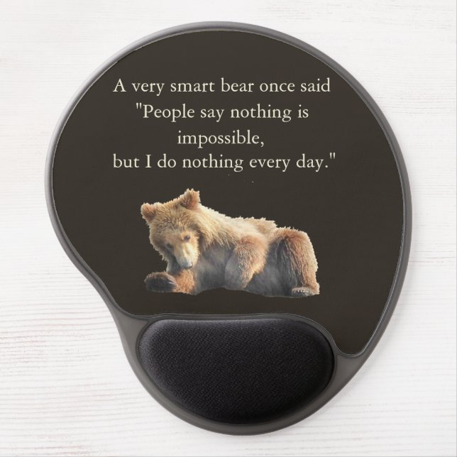 Mouse pad with bear cub (Front)