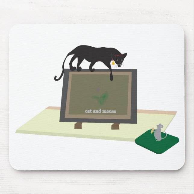 Mouse Pad With Cat (Front)