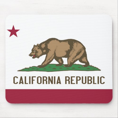 Mouse pad with Flag of California State _ USA