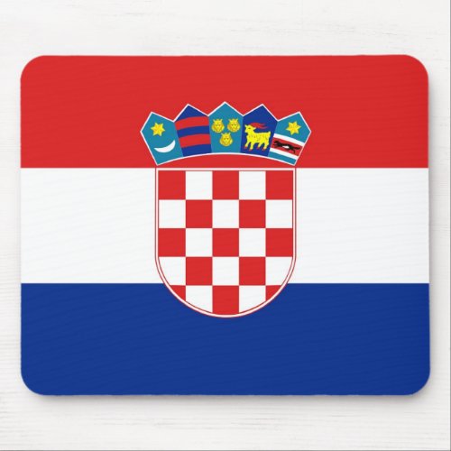 Mouse pad with Flag of Croatia