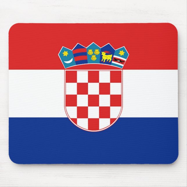 Mouse pad with Flag of Croatia (Front)