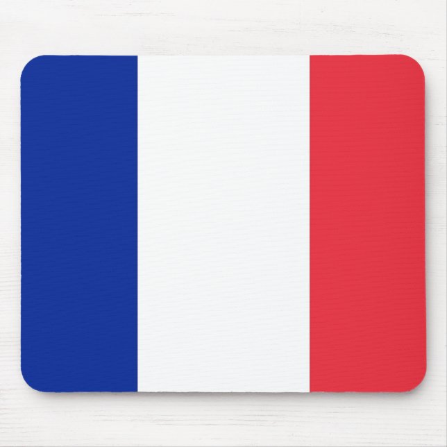 Mouse pad with Flag of France (Front)