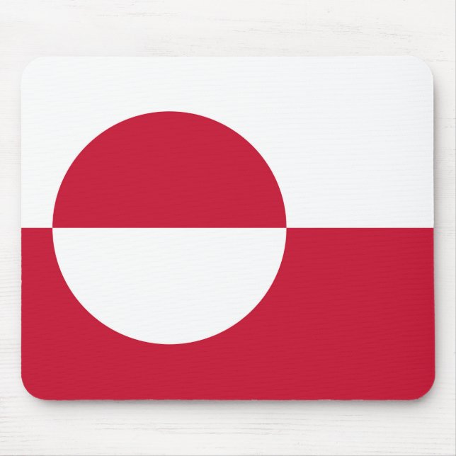 Mouse pad with Flag of Greenland (Front)