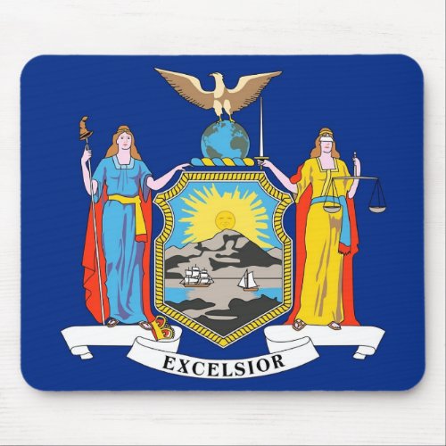 Mouse pad with Flag of New York State _ USA