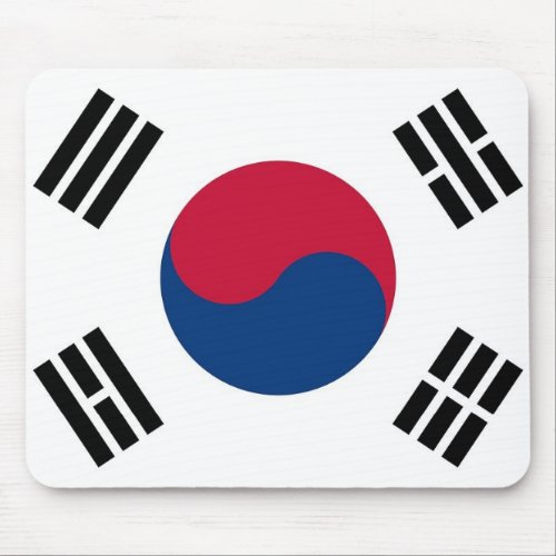 Mouse pad with Flag of South Korea