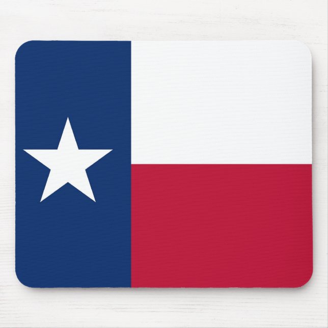 Mouse pad with Flag of Texas State - USA (Front)