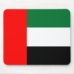 Mouse pad with Flag of United Arab Emirates