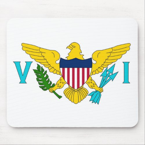 Mouse pad with Flag of Virgin Islands _ USA
