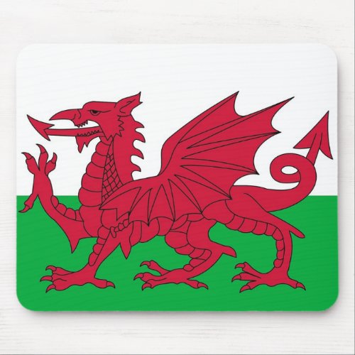 Mouse pad with Flag of Wales