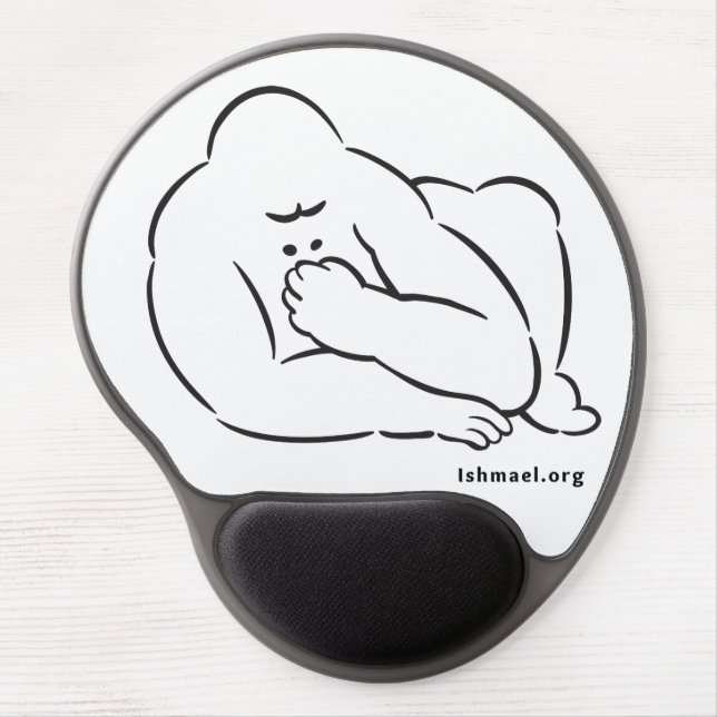 Mouse pad with Ishmael drawing (Front)