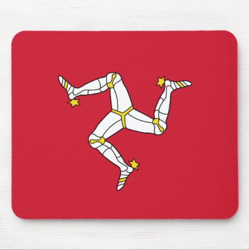 Mouse pad with Isle of Man Flag