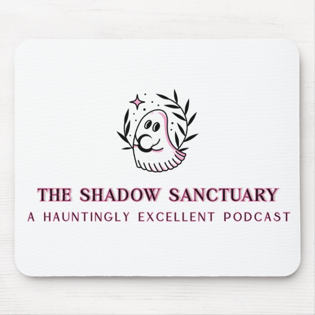 Mouse Pad With Pink and Black Full Logo (Front)