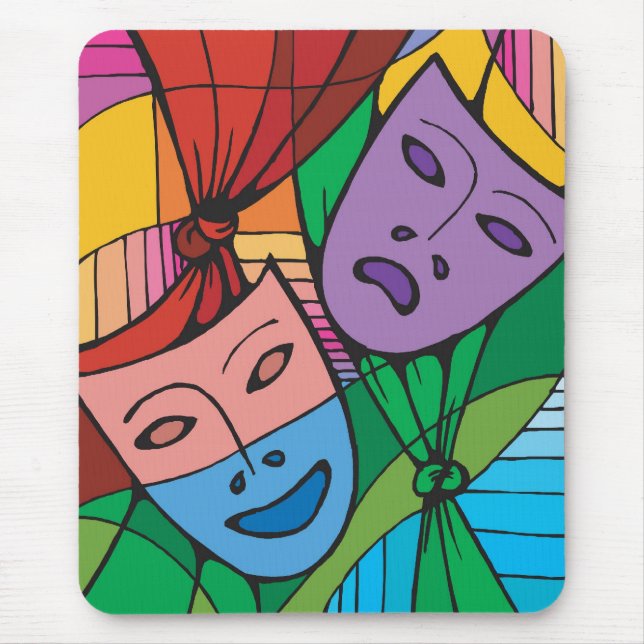 Mouse Pad with the Theatre Masks (Front)
