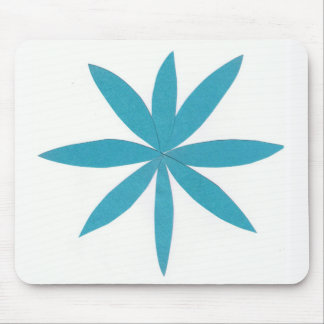 Mouse Pad with Turquoise Star