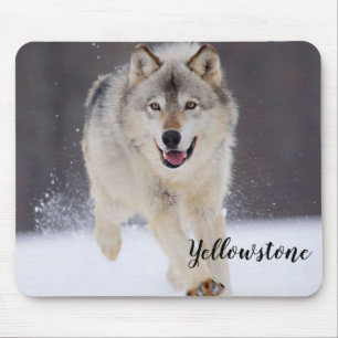 Mouse Pad-Yellowstone Wolf Mouse Pad