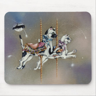 Mouse pads - Carousel Cats SQ