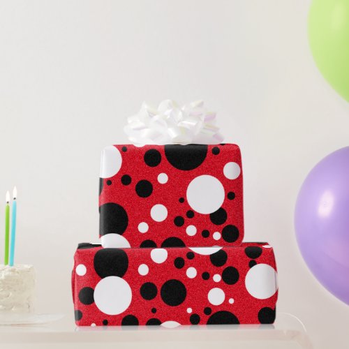 Mouse Party Celebration Polka_Dot Party  Wrapping Paper