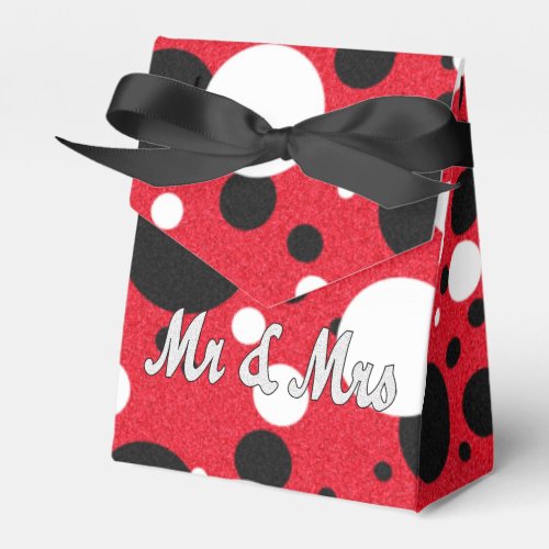 Mouse Party Wedding Mr  Mrs Polka Dot Reception Favor Boxes