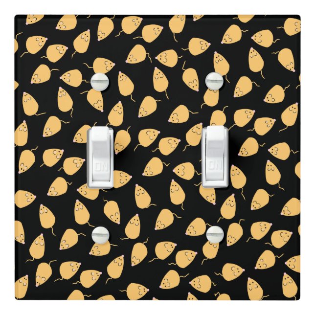 Mouse pattern light switch cover (In Situ)