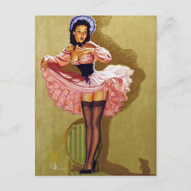 Mouse Pin Up Postcard (Front)