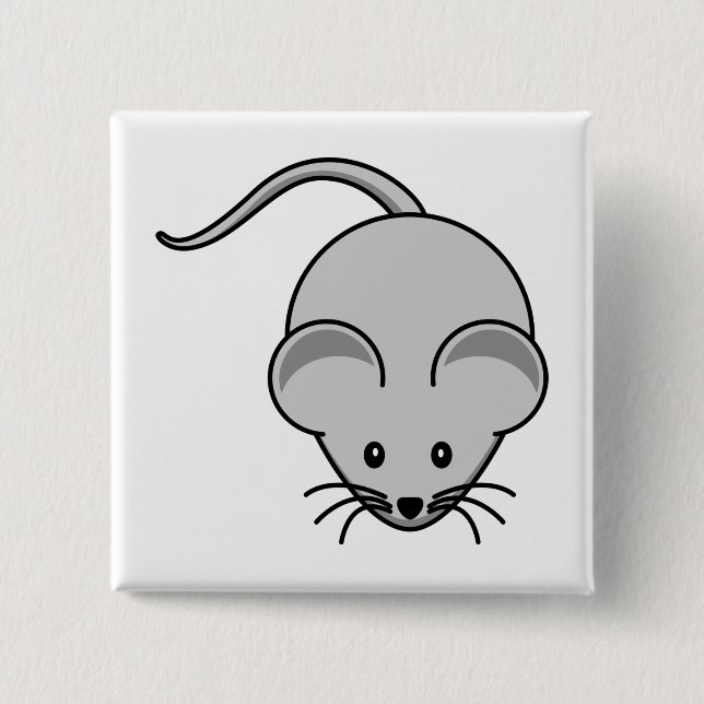Mouse Pinback Button (Front)