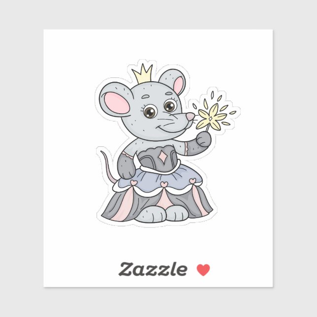 Mouse Princess Sticker (Sheet)