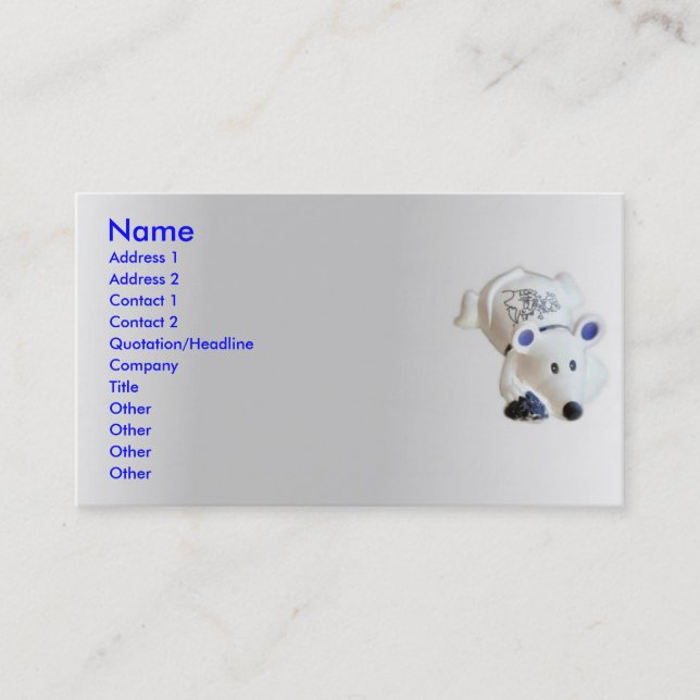 Mouse Profile Card (Front)