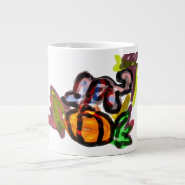 Mouse pumpkin  giant coffee mug (Front)