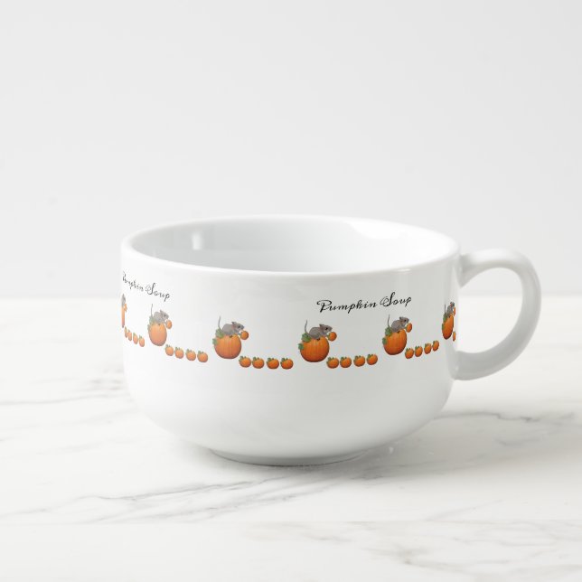 Mouse Pumpkin Soup Mug (Left)