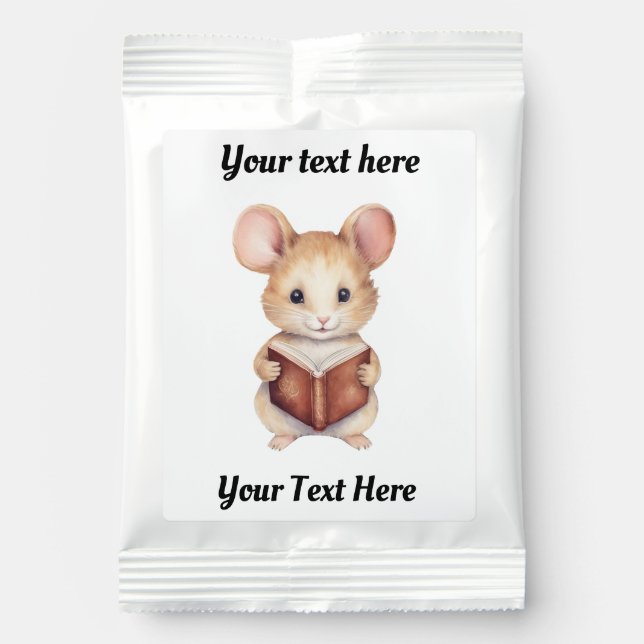 Mouse reading book lemonade drink mix (Front)