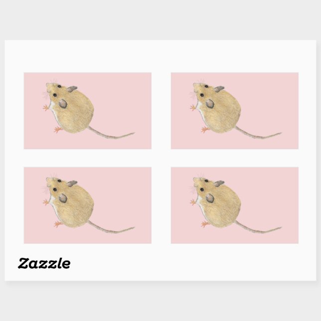 Mouse Rectangular Sticker (Sheet)