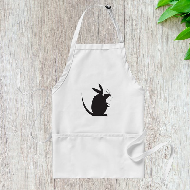 Mouse Silhouette Adult Apron (Creator Uploaded)