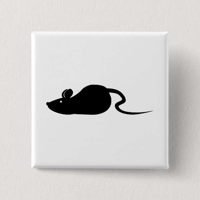 Mouse Silhouette Button (Front)