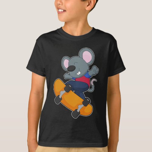 Mouse Skater Skateboard Sports T_Shirt