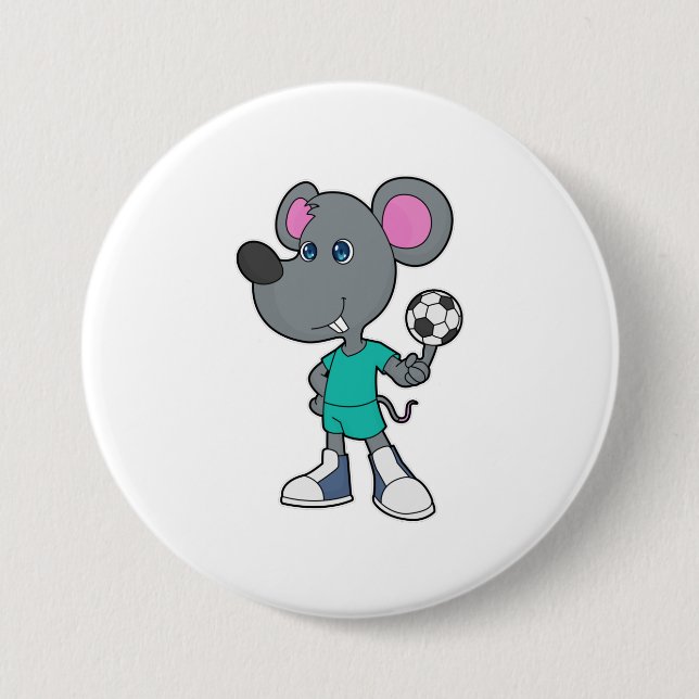 Mouse Soccer player Soccer Button (Front)