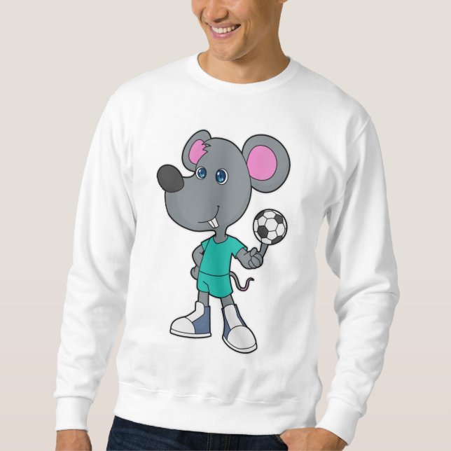 Mouse Soccer player Soccer Sweatshirt (Front)