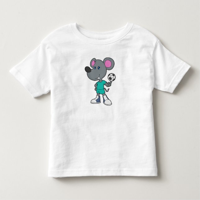 Mouse Soccer player Soccer Toddler T-shirt (Front)