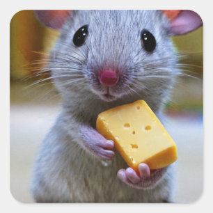 Mouse Square Sticker