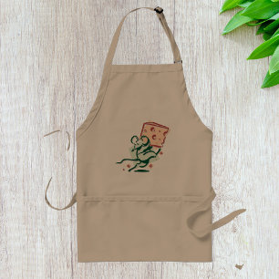 Mouse Stealing Cheese Funny Cute Rodent Adult Apron