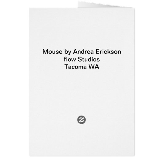 Mouse, Sumi-e (Back)