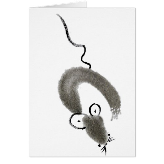 Mouse, Sumi-e Cards (Front)