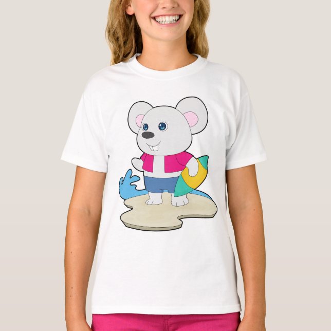 Mouse Summer Surfer T-Shirt (Front)