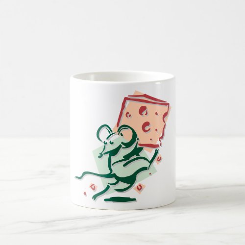 Mouse Taking Cheese Funny Rodent Mug
