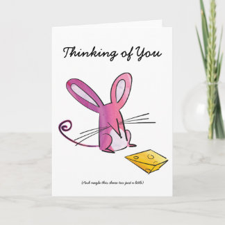 Mouse thinking of you card