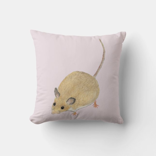 Mouse Throw Pillow (Front)