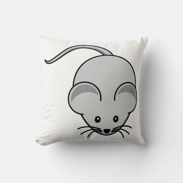 Mouse Throw Pillow (Front)
