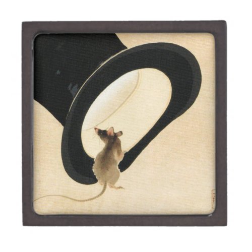 Mouse Top Hat Chinese Rat Year Zodiac Birthday GB1 Jewelry Box