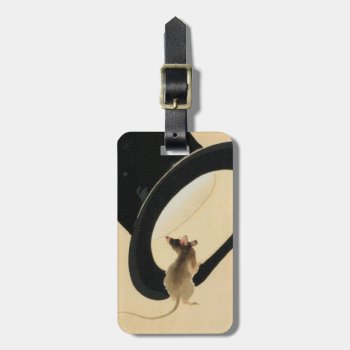Mouse Top Hat Chinese Rat Year Zodiac Birthday Lt Luggage Tag by 2020_Year_of_rat at Zazzle