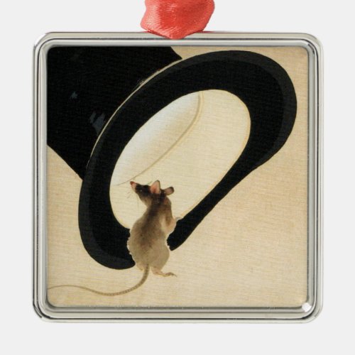 Mouse Top Hat Chinese Rat Year Zodiac Birthday MSO Metal Ornament